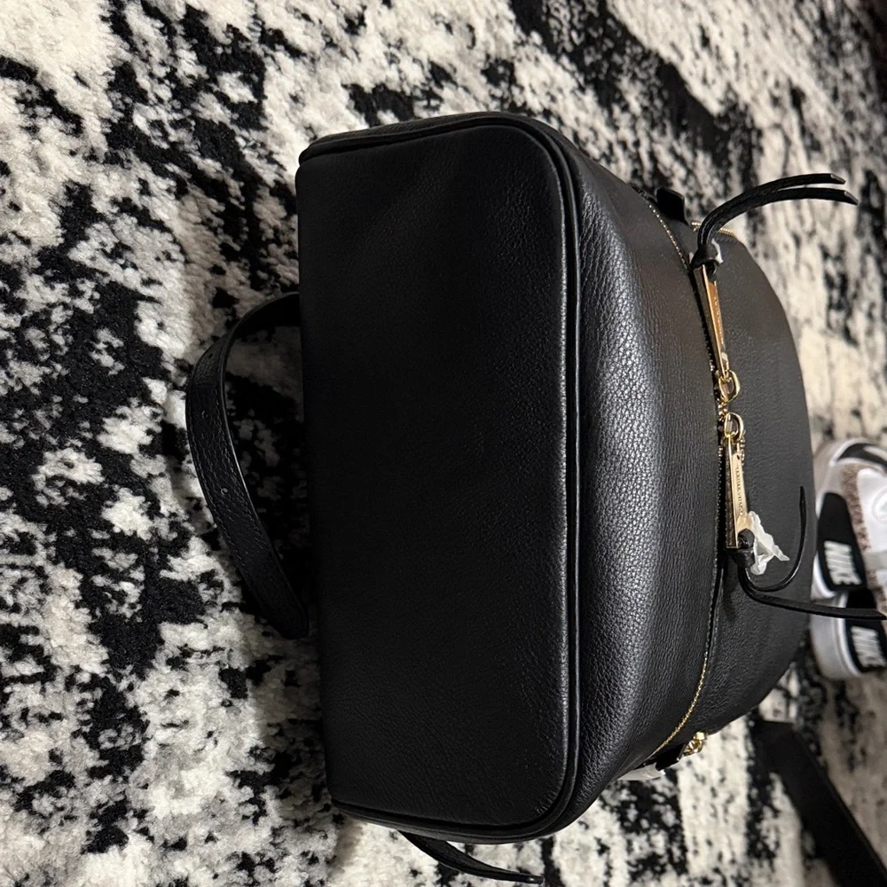 Michael Kors Black Pebbled Backpack - Picture 7 of 7